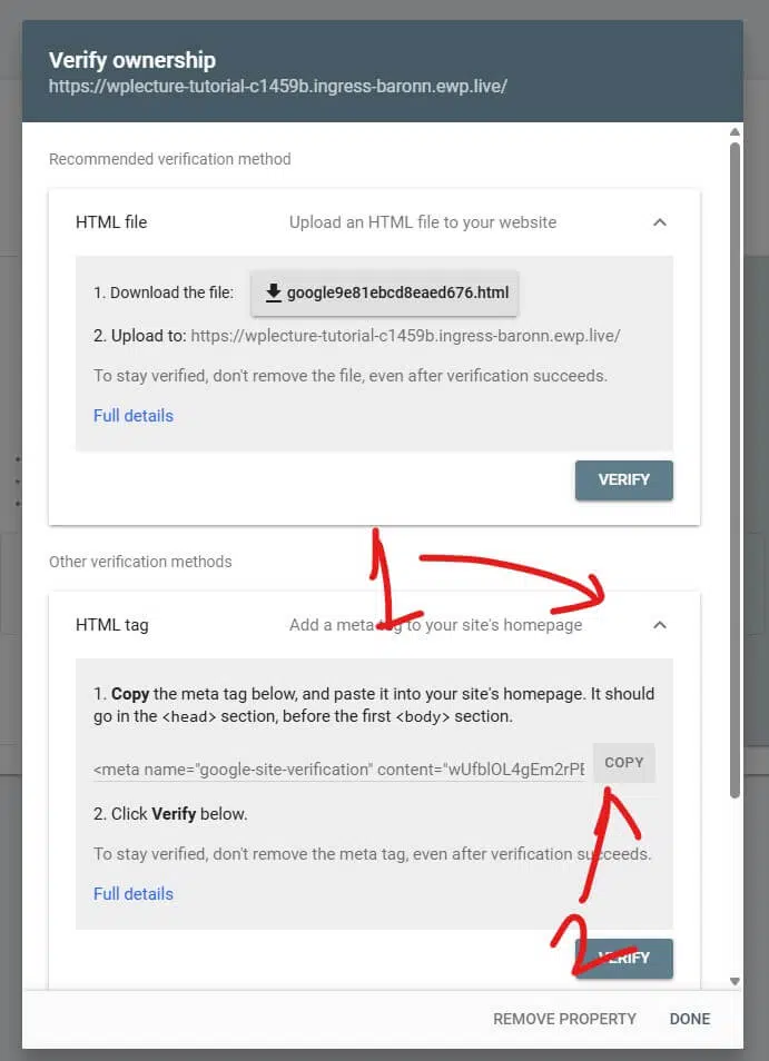 Verify Ownership