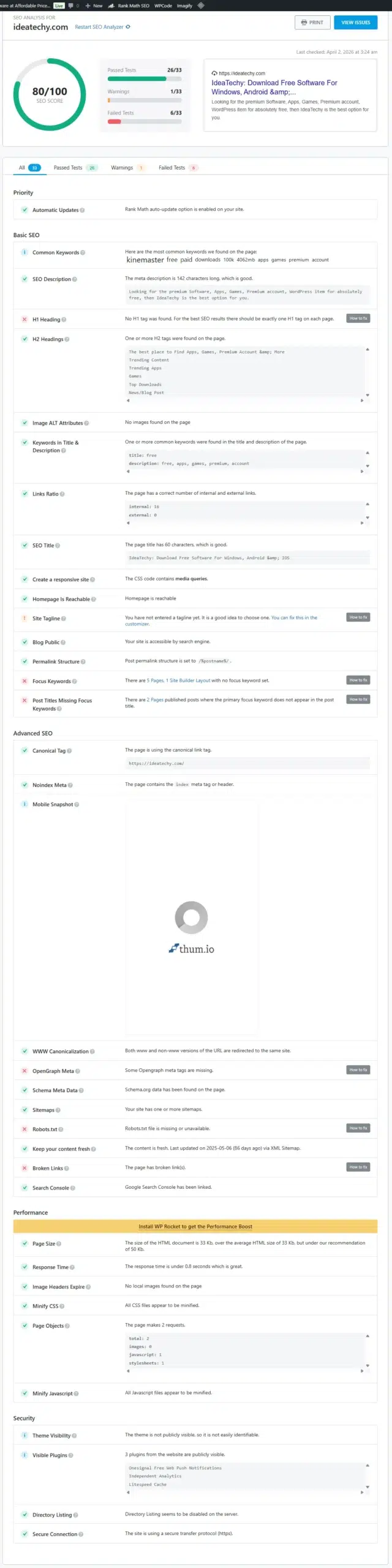 SEO Analyzer
