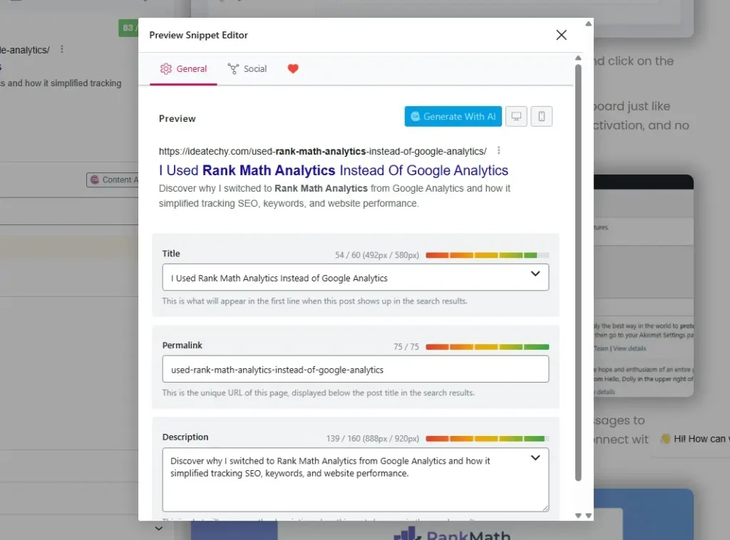 Snippet Editor